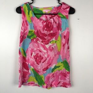 Lilly Pulitzer Tops - Lily Pulitzer rose first impressions tank top XS Lilly Pulitzer Tops - Lily Pulitzer rose first impressions tank top XS